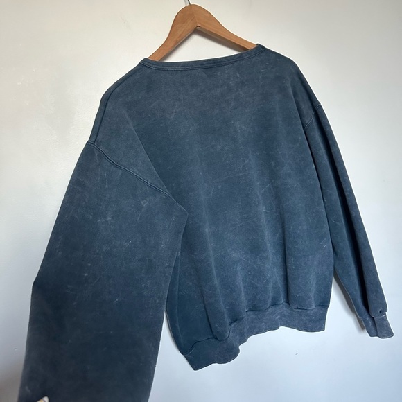 Vintage Sweater Crewneck Whistler Cozy Warm Preppy Acid Wash Style Cottagecore - Picture 12 of 13